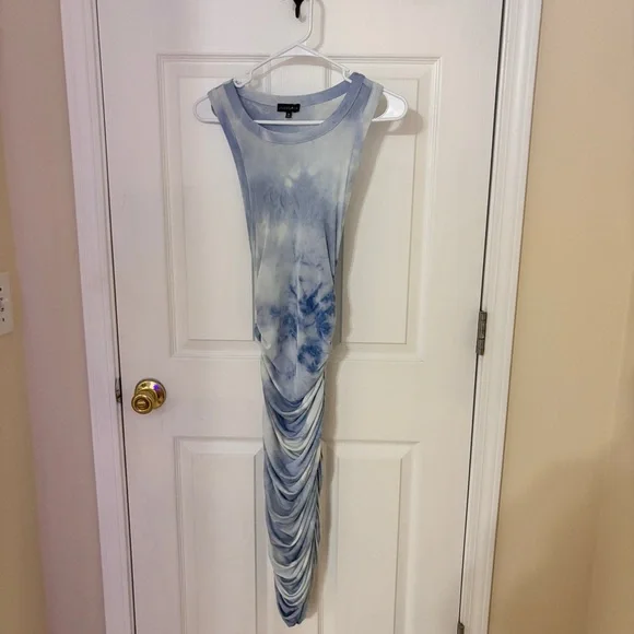 Jluxlabel Blue Tie-Dye Sleeveless Maxi Dress - Picture 2 of 4
